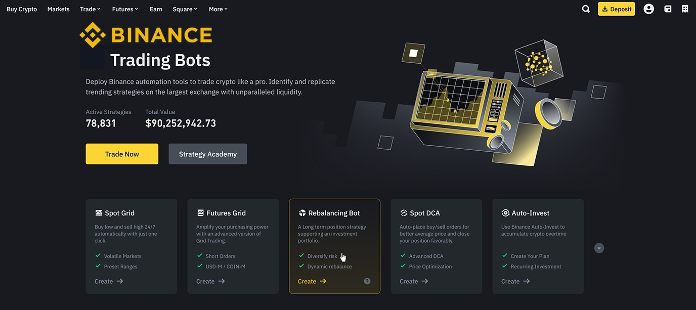 binance trading bots